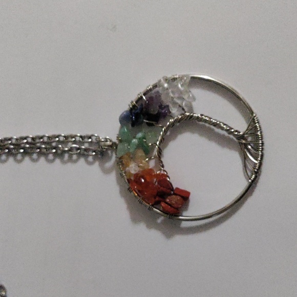 7 Chakras Tree Pendant - Picture 4 of 6